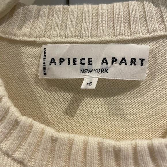 - 👀❤️ Apiece apart sterre ruffle crew neck sweater FINAL PRICE - Picture 5 of 6